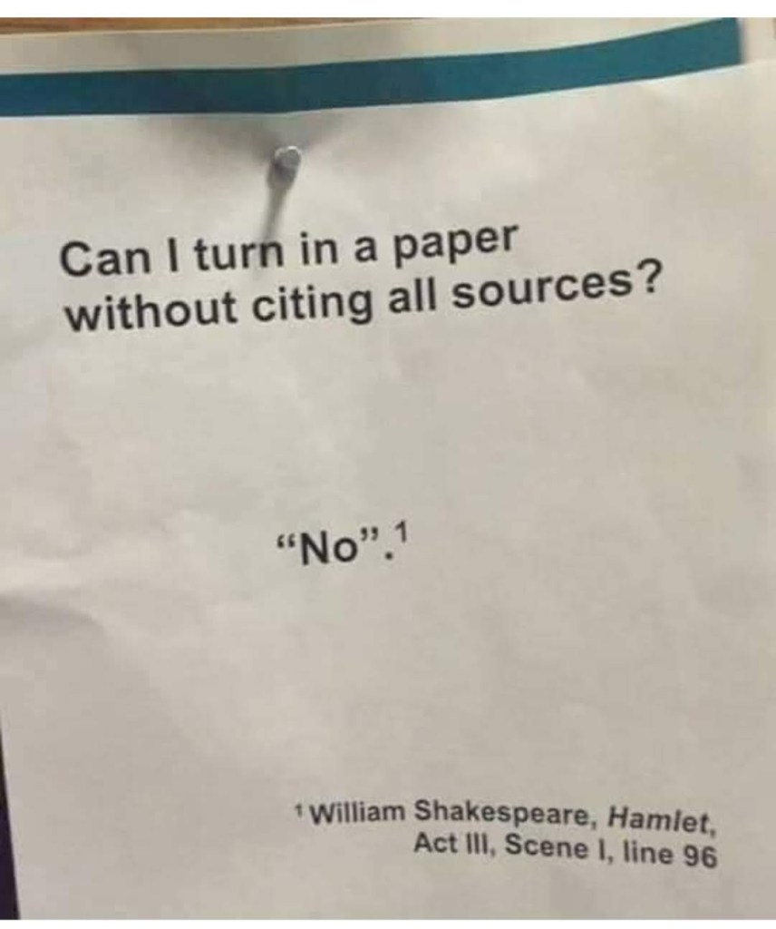 CMS citation example: showing paper with question and footnote joke.