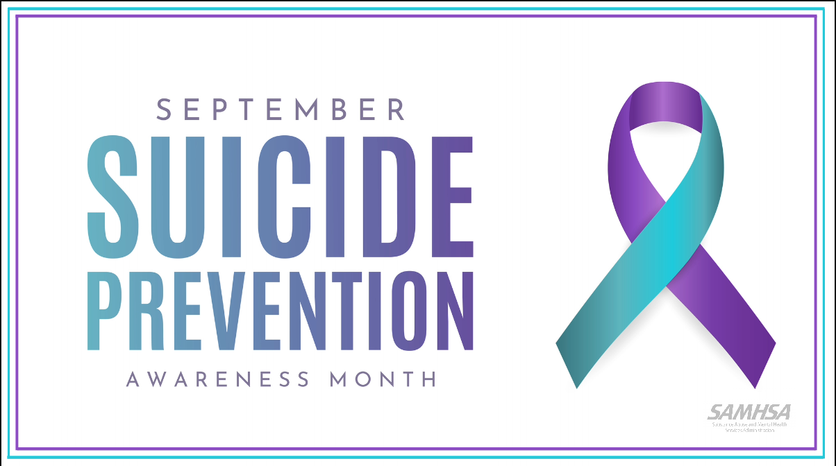 September is Suicide Prevention Awareness Month banner
