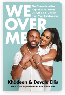 Screenshot of book cover for We over Me by Khadeen and Devale Ellis